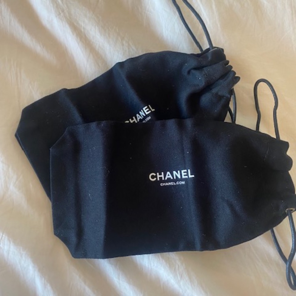 Chanel drawstring travel bags (2) - brand new